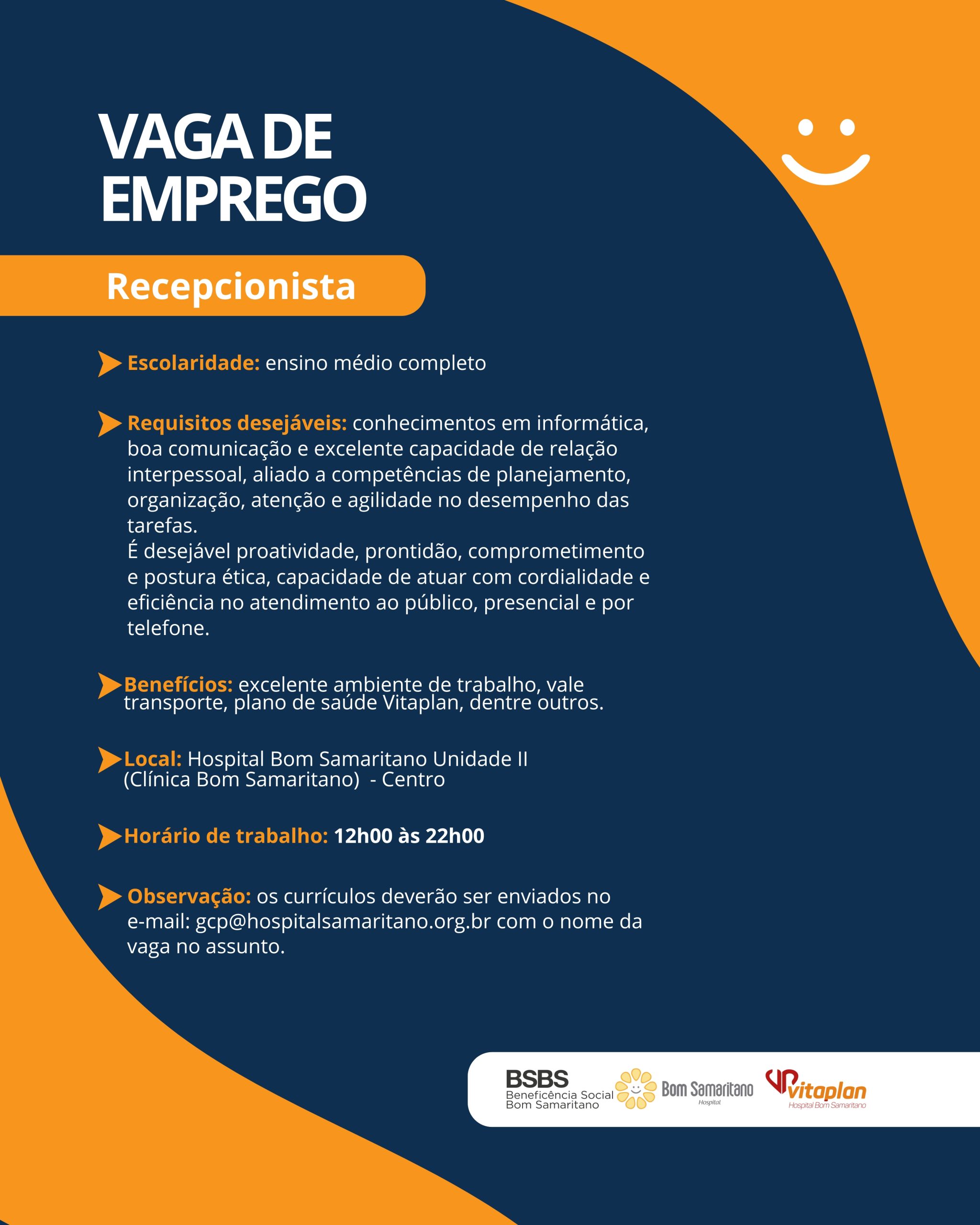 RECEPCIONISTA - SITE
